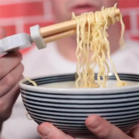 Rotating Chopsticks Make Eating Noodles Easier Than Ever