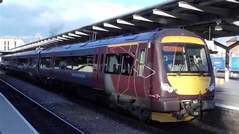 Class 170 Turbostar Cross Country Departing Derby 16 1 15 Youtube
