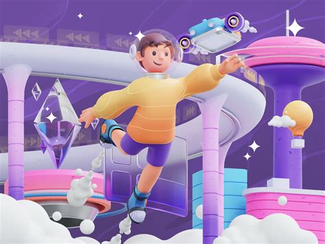 dive into the metaverse 3d exploration by sigit setyo nugroho for one week wonders on dribbble