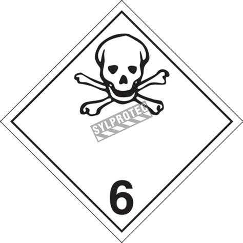 Toxic Substances Class Placard