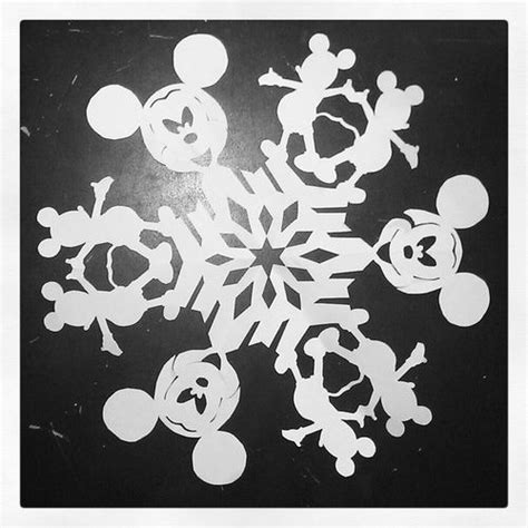 Printable Mickey Mouse Snowflake Template Printable Templates