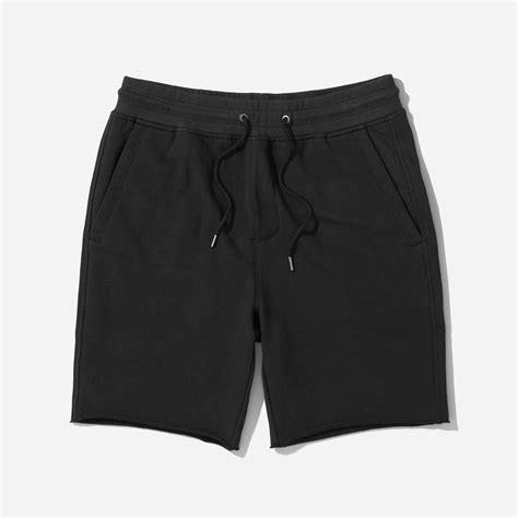 The French Terry Sweat Short Washed Black Everlane