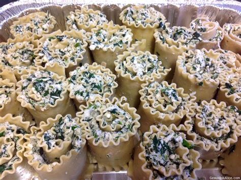 Spinach Stuffed Lasagna Rolls Geaux Ask Alice