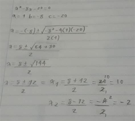 X² 8x 200 Formula General Brainlylat