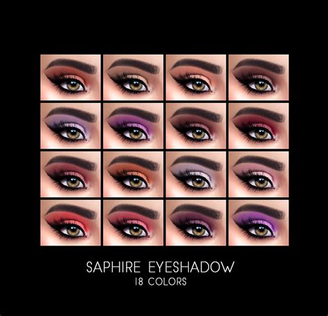 Frost Sims 4 Saphire Eyeshadow
