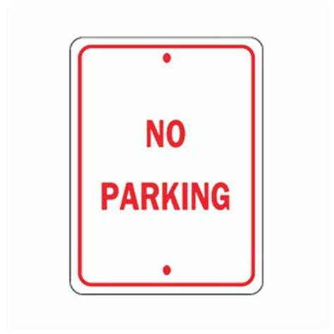 Brady Vertical No Parking Signs Fisher Scientific