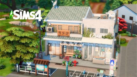 🌼japanese Shop And Apartment 🌼🎐 Stop Motion Build The Sims 4 No Cc