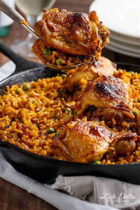 If you want to put a spanish twist on your inner betty crocker then you'll low this easy spanish rice recipe. One Pan Crispy Spanish Chicken and Rice (Arroz Con Pollo ...
