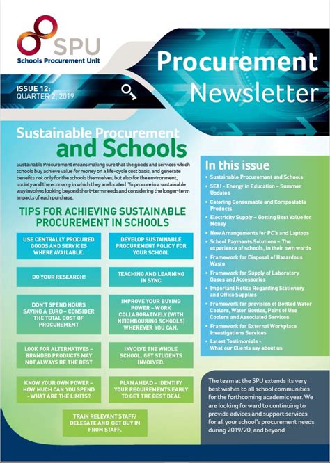 Select the newsletters you'd like dropped in your inbox. Procurement Newsletter - SPU