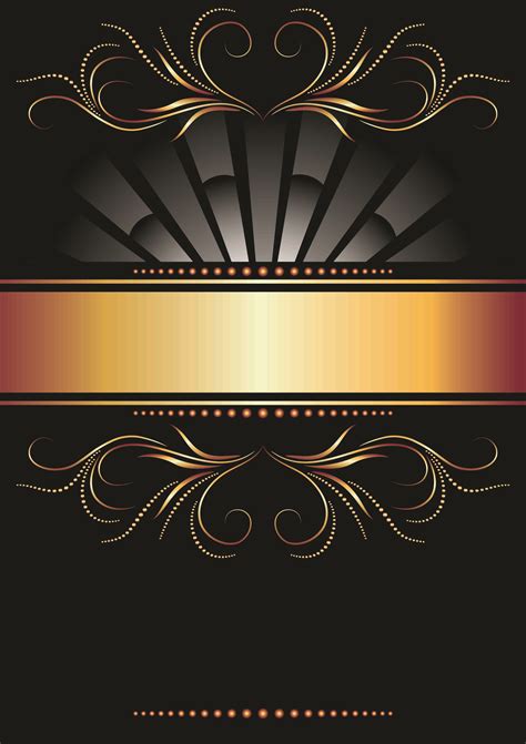 Black Gold Backgrounds Poster Background Design Black Background