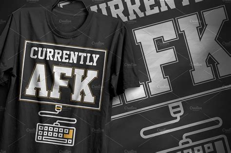 Currently Afk T Shirt Design Illustrations ~ Creative Market