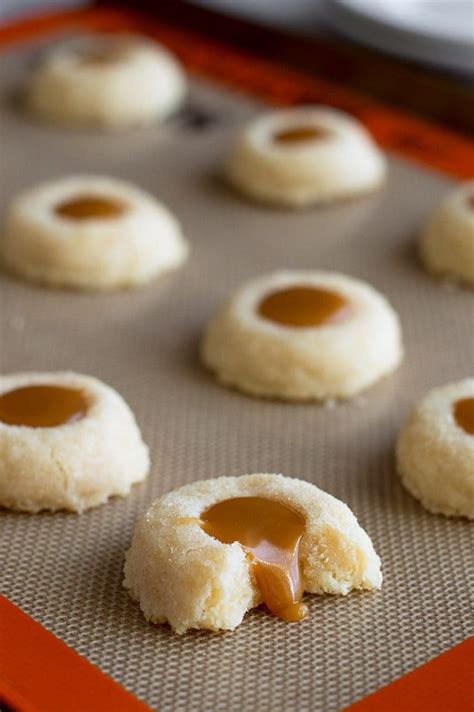 Butterscotch Shortbread Thumbprint Cookies Baking Mischief