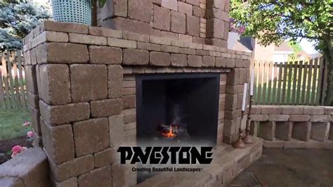 Time Lapse Pavestone Fireplace Under Construction Youtube