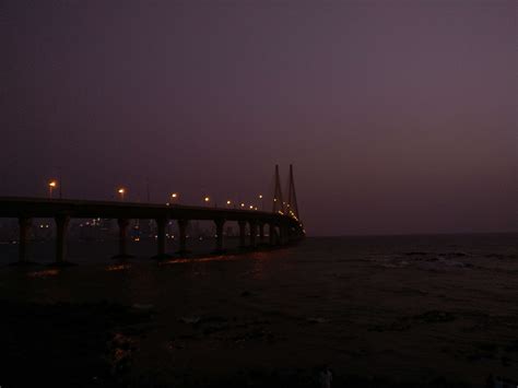 3840x2880 Bandra Bokeh Bridge Calm Calm Waters Evening India