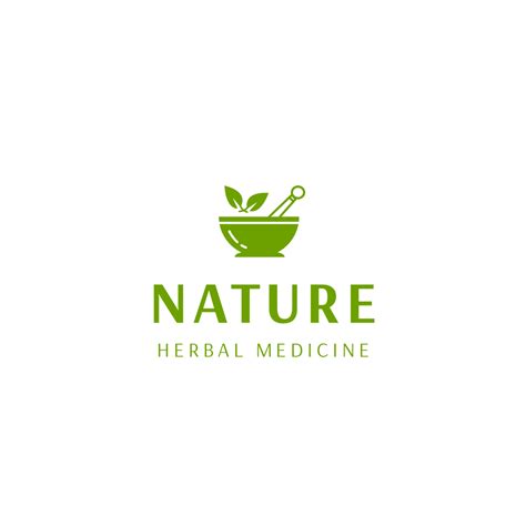 Natural herbal medicine logo Logo | Medicine logo, Herbal medicine, Logo design health