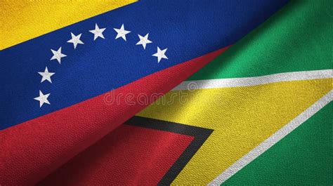 Venezuela Contra Las Banderas Coloridas Del Humo Del Concepto De Guyana