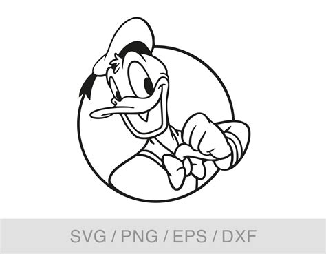 Donald Duck Svg Duck Tales Svg Png Eps Dxf Cutting Files Etsy