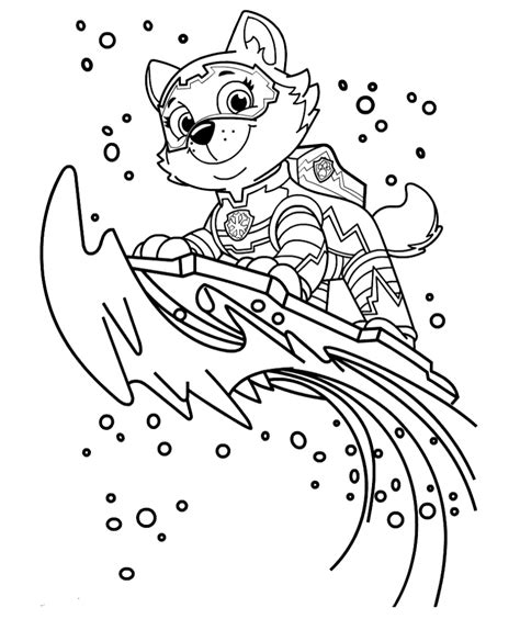 Colouring Pages Paw Patrol Everest