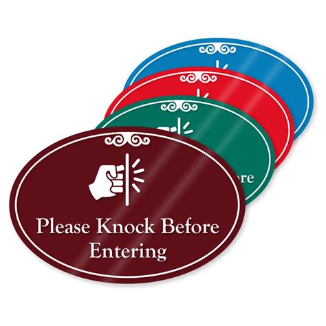 Please Knock Signs From Mydoorsign