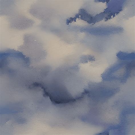 Cloudy Sky Watercolor Illustration · Creative Fabrica