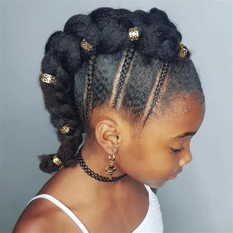 Big bun for medium length hair. Natural Hair Kids (@naturalhairkids) on Instagram: "☑️ ...