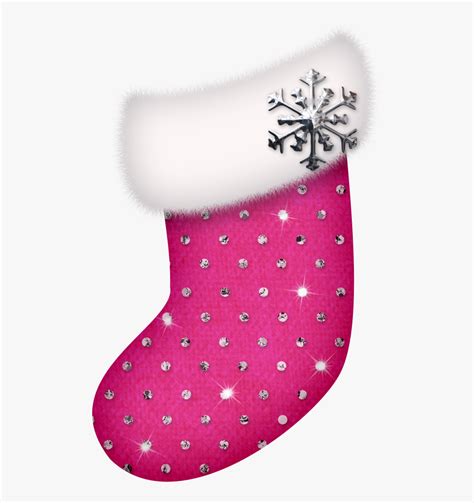 Pink Christmas Stocking Png Free Transparent Clipart Clipartkey