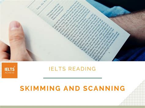 Skimming and scanning is the appropriate technique to find the main idea, key word and content of the text without read the whole of the text. Skimming And Scanning