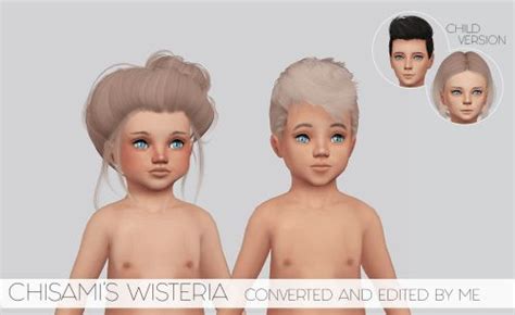 Toddlers Wisteria Skin Overlay For The Sims 4 Spring4sims Sims 4