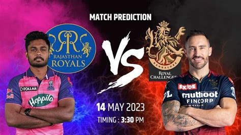 Ipl 2023 60th Match Rajasthan Royals Vs Royal Challengers Bangalore