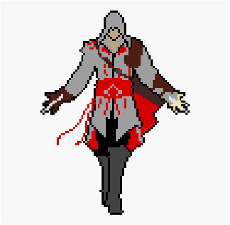 Pixel Art Minecraft Assassins Creed Clipart Png Download Anime