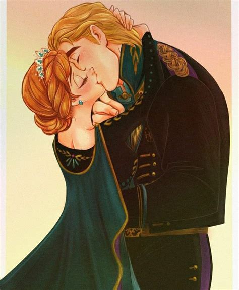 Queen Anna And King Kristoffs Romantic Kiss Moment From Frozen 2