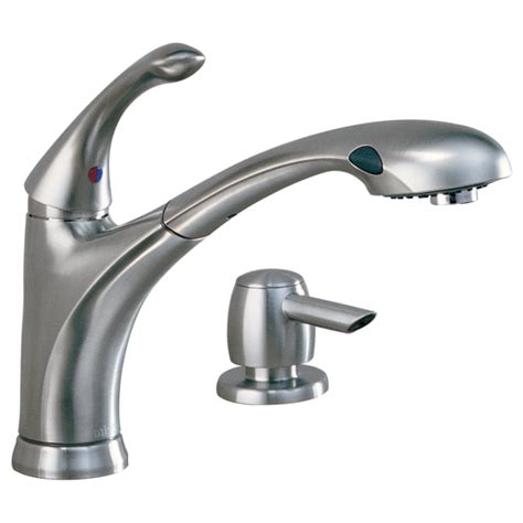 When picking out a faucet, you can decide how many holes you want to fill and how you want it to look. Kitchen Pull-out Faucet 16927-SSSD | Delta Faucet