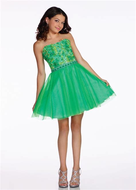 Lexie By Mon Cheri Tw Strapless Girls Lace Tulle Dress Trendy