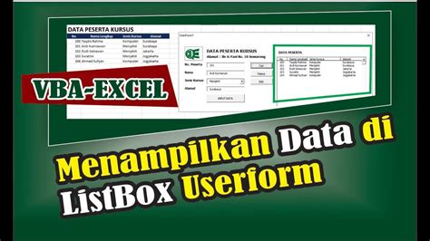 Download Cara Menampilkan Data Ke Listbox Form Vba Excel Ma