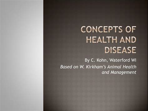 Ppt Concepts Of Health And Disease Powerpoint Presentation Free