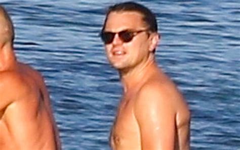 Leonardo Dicaprio Goes Shirtless For A Swim In Malibu Leonardo Dicaprio Shirtless Just Jared