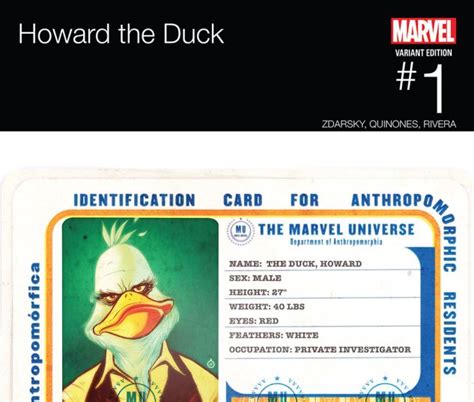 Howard The Duck 2015 1 Doe Hip Hop Variant Comic Issues Marvel