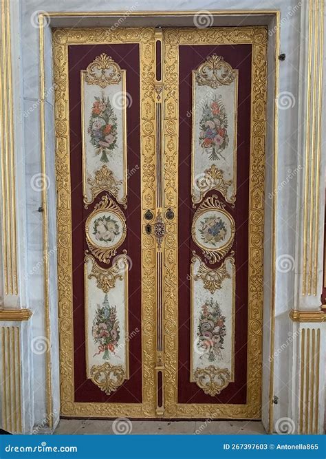 Door At The Harem At The Topkapi Palace Of Istanbul In Turkey Stock