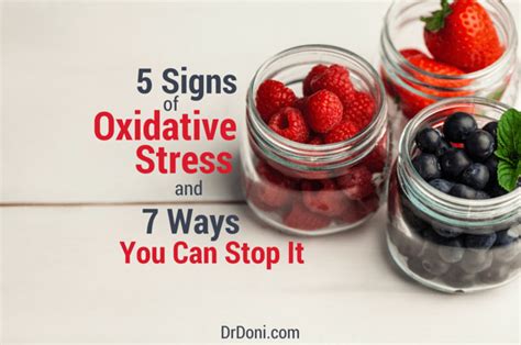 5 Signs Of Oxidative Stress And 7 Ways You Can Stop It Doctor Doni
