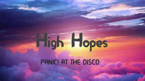 High Hopes Panic At The Disco Youtube