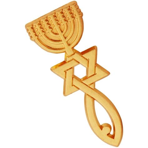 Grafted In Messianic Lapel Pin Badge Romans 1117 Gold
