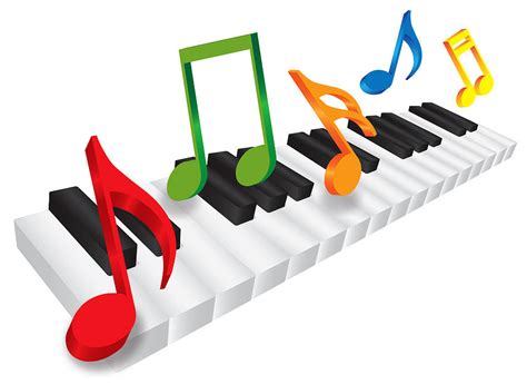 Find high quality piano keyboard clip art, all png clipart images with transparent backgroud can be download for free! Piano Keyboard and 3D Music Notes Illustration Photograph ...