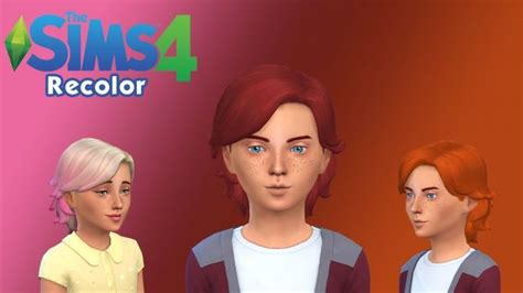 Kids Hair Base Game Recolor By Gabrielronline At Simsworkshop Via Sims