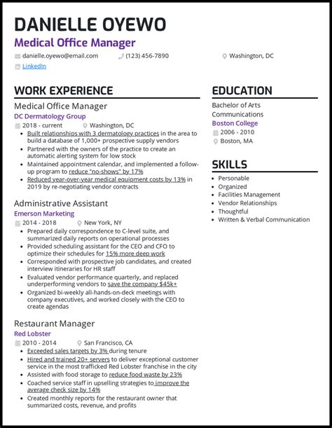 7 Office Manager Resume Examples For 2024