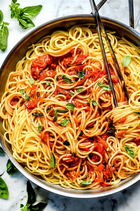 Pasta Pomodoro Sauce Foodiecrush Com