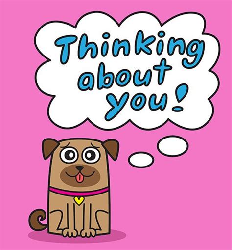 Dog Animated Pug Thinking About You Joey Ahlbum Joeyahlbum