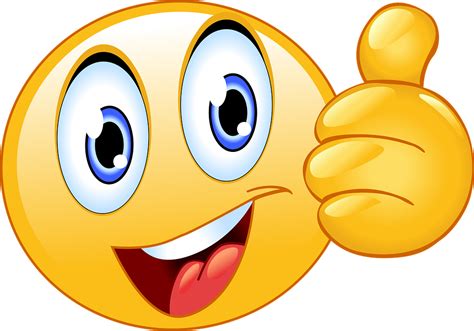Download Thumbs Up Smiley Face Emoji Happy Smiley Face Love Emoji Dp