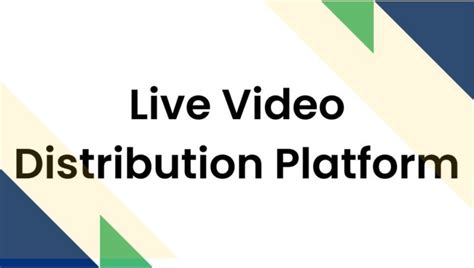 Live Video Distribution Platform Artificial Intelligence News