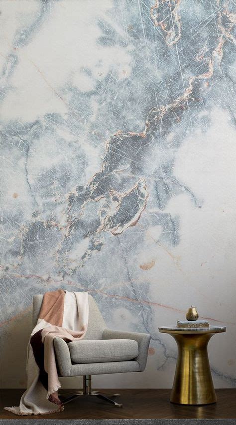 Deep Blue Clouded Marble Wallpaper Mural Hovia Marble Wall Mural
