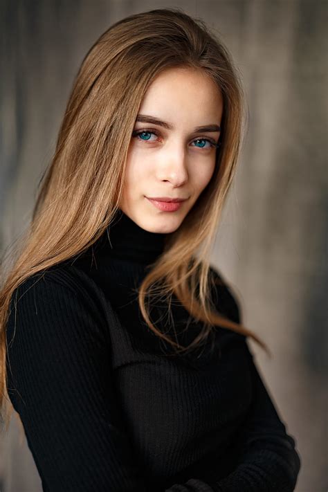 Ivan Losev Women Indoors Blue Eyes Portrait Display Women Face